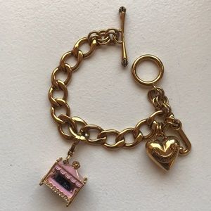 Juicy Couture Charm Bracelet with Dog Bed Charm